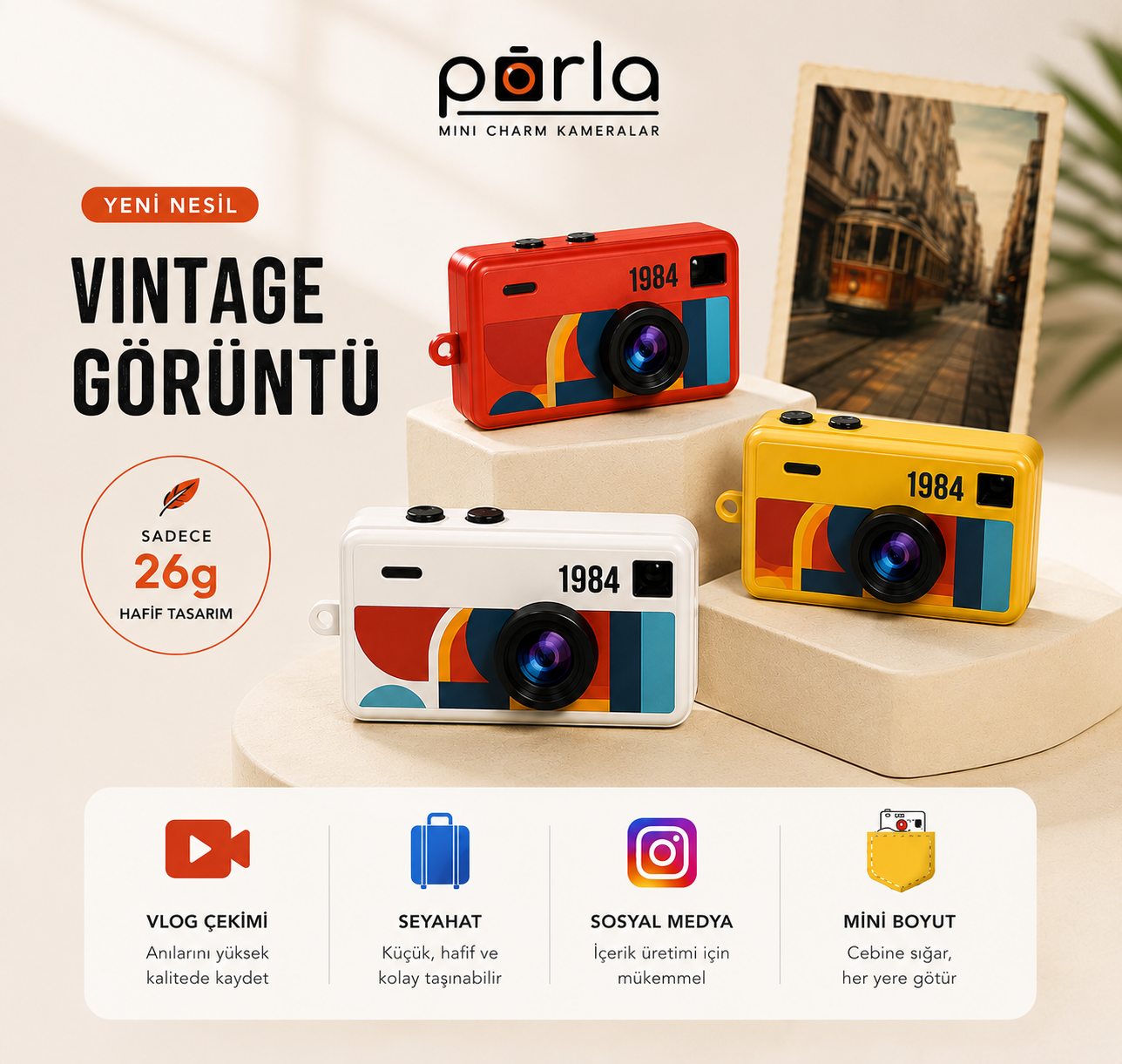 Parla™ Mini Retro Kamera