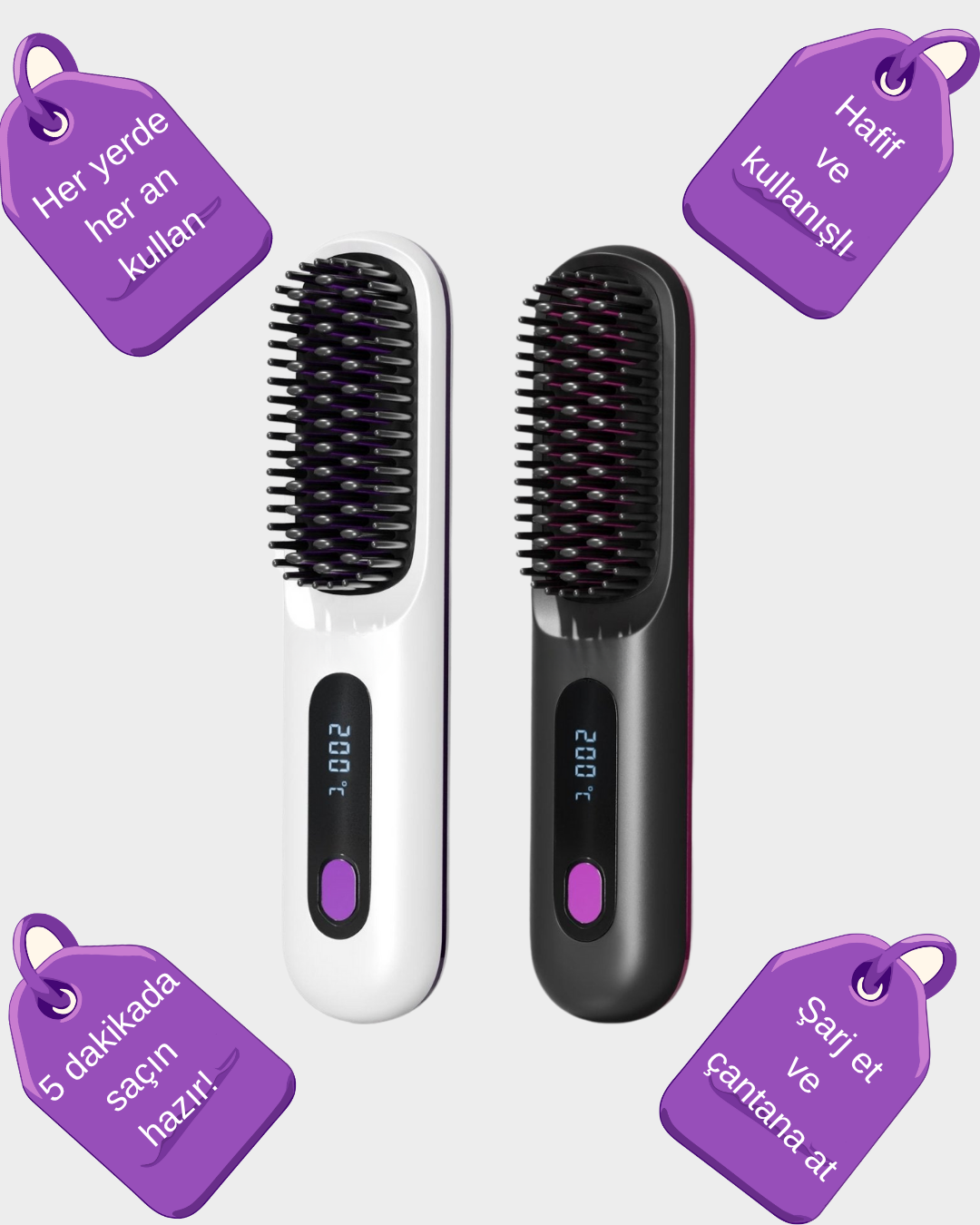 Parla -Elektrikli Taşınabilir PRO Tarak