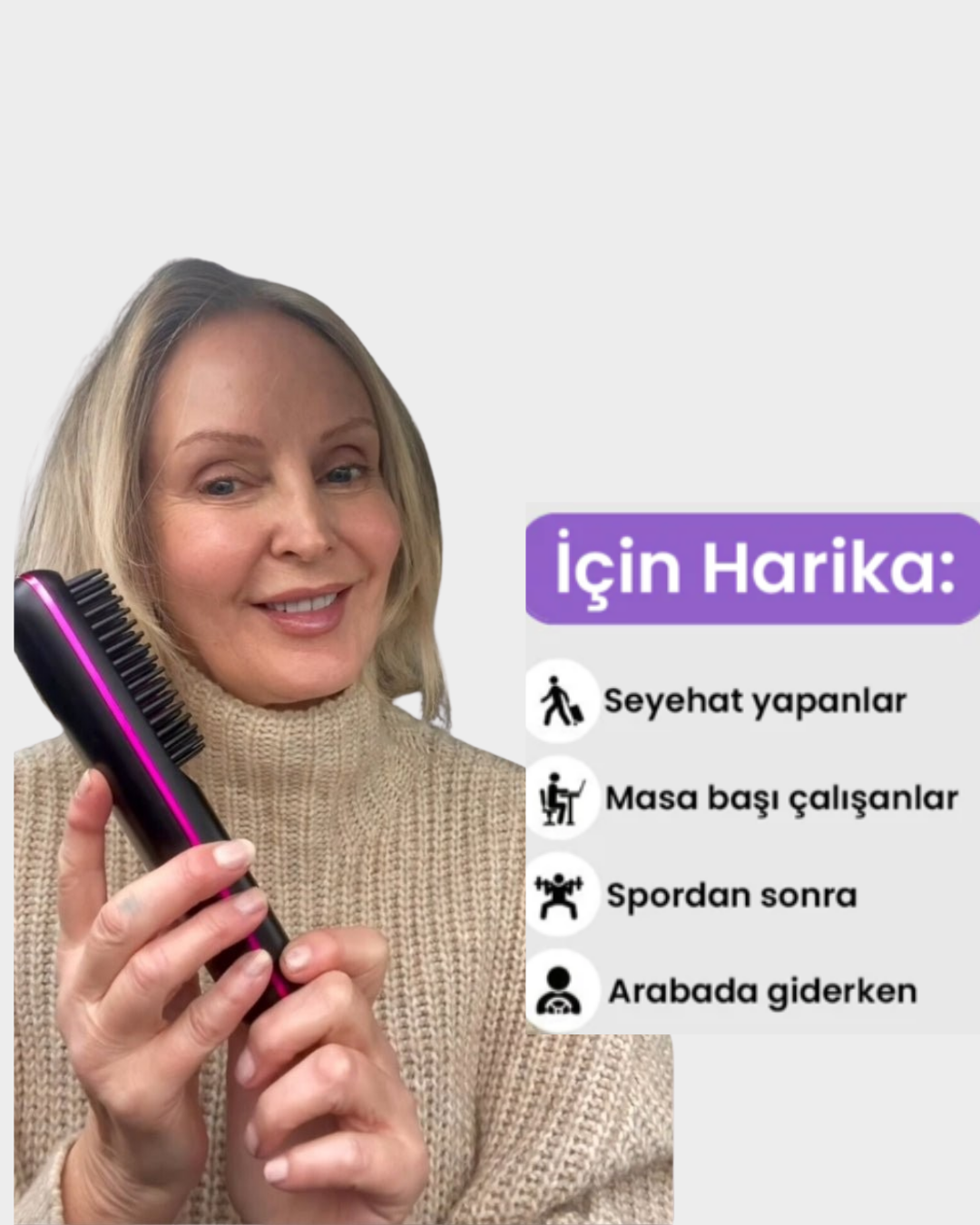 Parla -Elektrikli Taşınabilir PRO Tarak